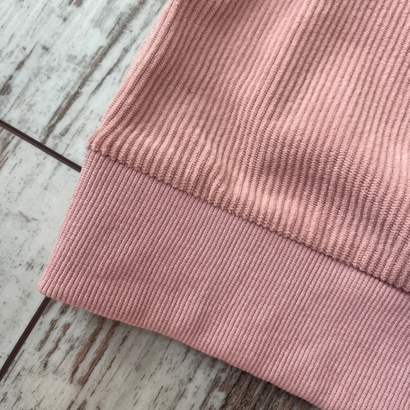 Color Block Ribbed Oversized Corduroy-Feel Pullover - Small - Picture 16 of 16